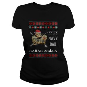 Popeye Feliz Navy Dad Christmas Shirt
