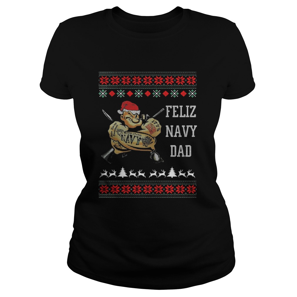Popeye Feliz Navy Dad Christmas Shirt Popeye Feliz Navy Dad Christmas Shirt