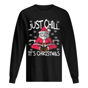 Pretty Yoga Santa Claus Christmas Snowflakes Nice Cute Funny shirt 1