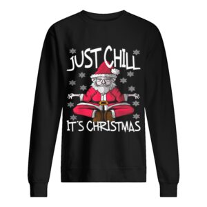 Pretty Yoga Santa Claus Christmas Snowflakes Nice Cute Funny shirt 2