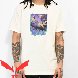 Primitive Naruto T-shirt Shippuden Kakashi & Kakuzu Cream