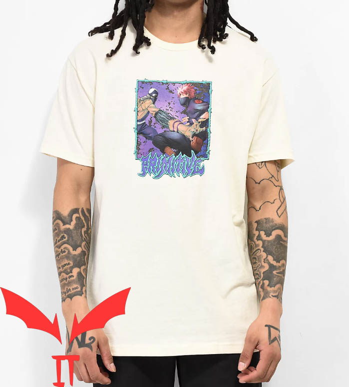 Primitive Naruto T-shirt Shippuden Kakashi & Kakuzu Cream Primitive Naruto T-shirt Shippuden Kakashi & Kakuzu Cream