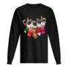 Pug Christmas Socks Funnys Xmas Vintage Cute Gift T-Shirt