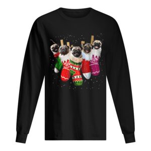 Pug Christmas Socks Funnys Xmas Vintage Cute Gift T-Shirt