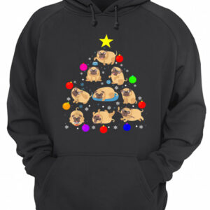 Pug Dog Christmas Tree T Shirt Ornament Decor Gift T Shirt 3