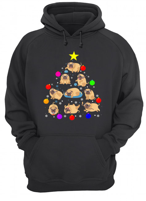 Pug Dog Christmas Tree T Shirt Ornament Decor Gift T-Shirt Pug Dog Christmas Tree T Shirt Ornament Decor Gift T-Shirt