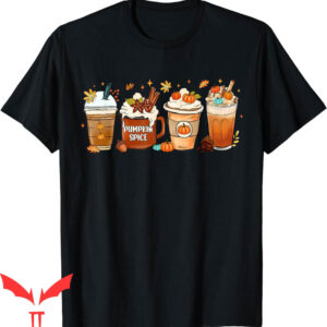 Pumpkin Spice T-Shirt Fall Coffee Junkie Latte Autumn Coffee