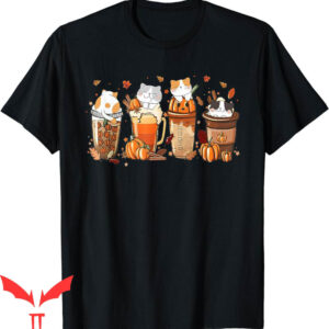 Pumpkin Spice T-Shirt Latte Costume For Cats Lover Cute
