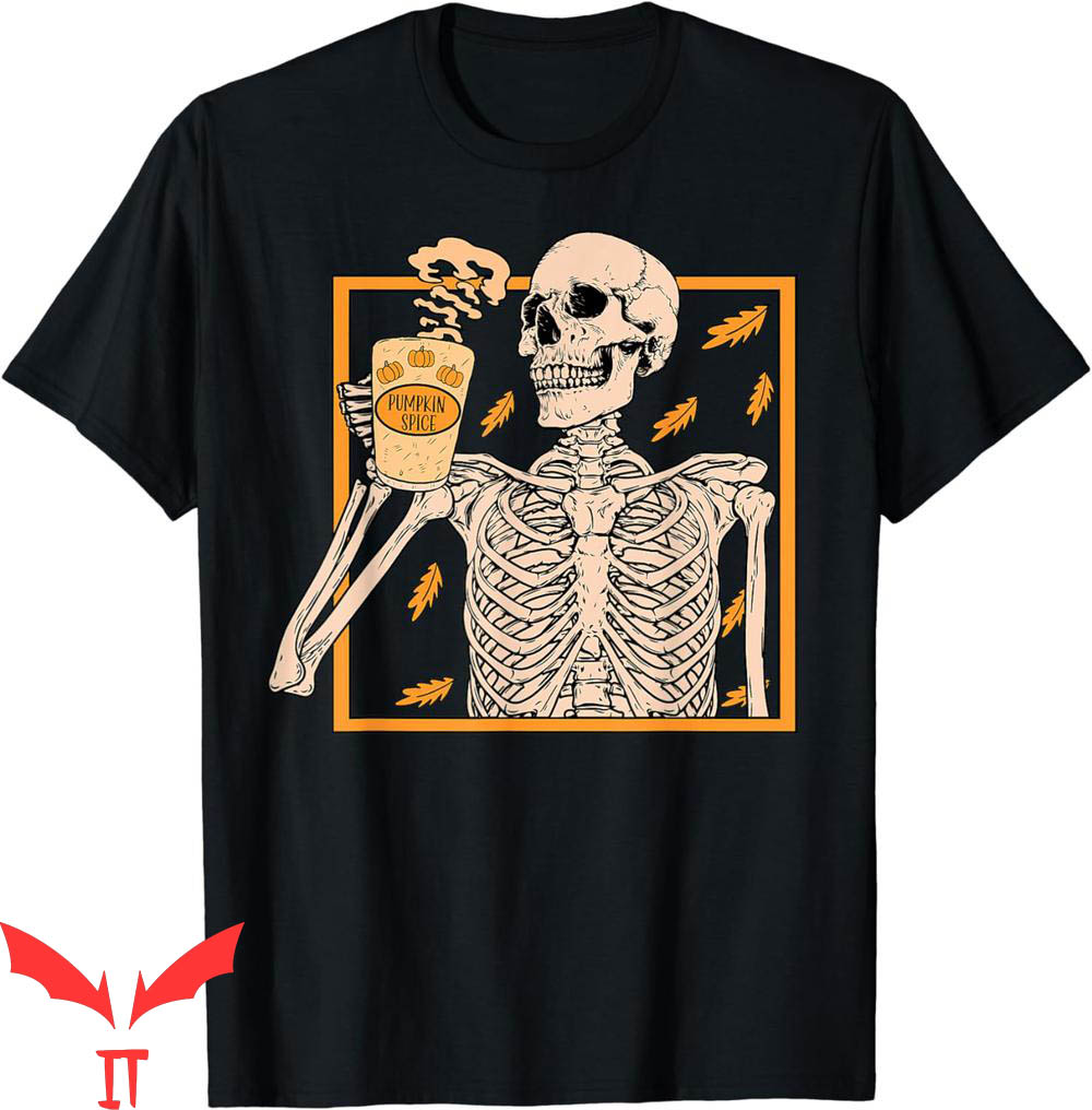 Pumpkin Spice T-Shirt Vintage Halloween Skeleton Latte Pumpkin Spice T-Shirt Vintage Halloween Skeleton Latte