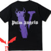 Purple Vlone T-shirt Fashion Big V Letter T-shirt