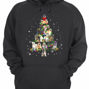 Pyrenean Shepherd Christmas Tree T Shirt 3