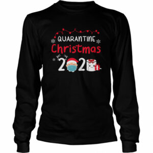 Quarantine Christmas 2020 Santa Claus Face Mask Toilet Paper Gift Sweat shirt 1