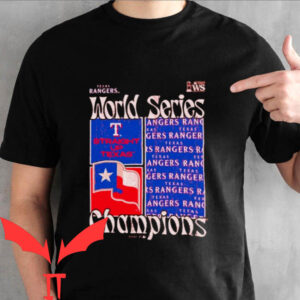 Rangers World Series T-shirt Rangers World Series Square Logo