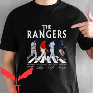 Rangers World Series T-shirt Texas Rangers Abbey Road 2023