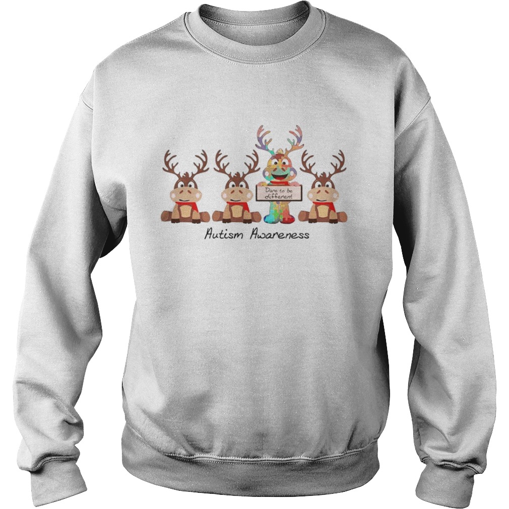Reindeer dare to be different autism awareness shirt Reindeer dare to be different autism awareness shirt