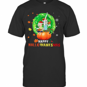 Rick And Morty Happy Hallothanksmas T-Shirt