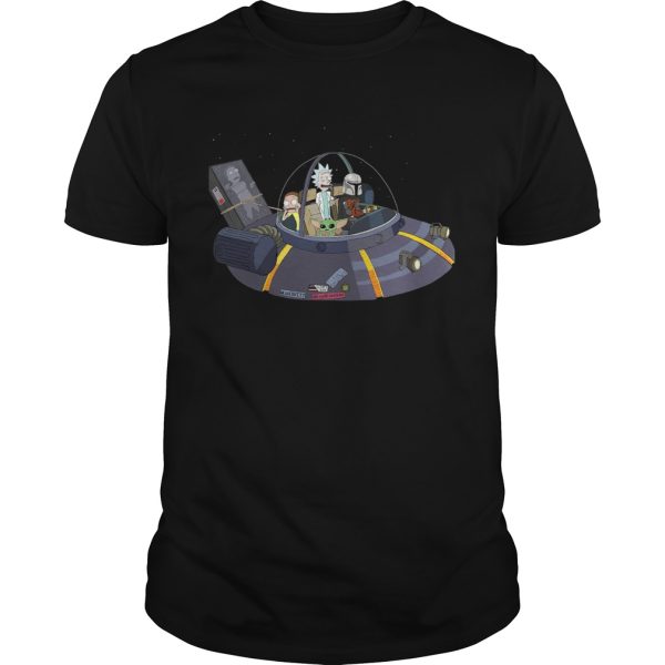 Rick And Morty Mandalorian Spaceship shirt