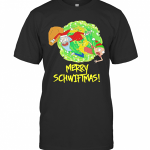 Rick And Morty Santa Merry Schwiftmas Christmas T-Shirt