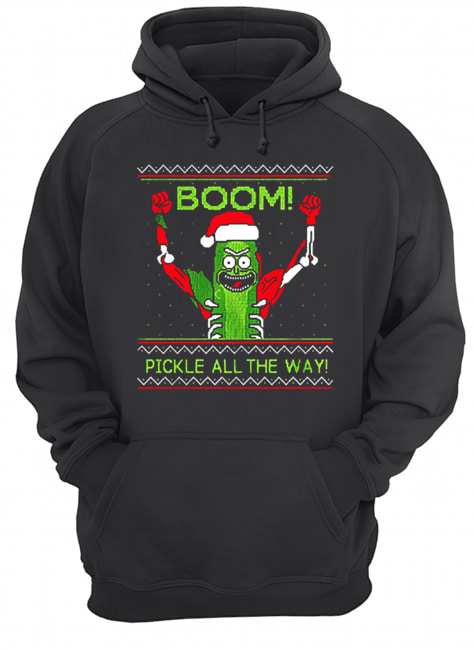 Rick and Morty Boom Pickle All The Way Christmas shirt
