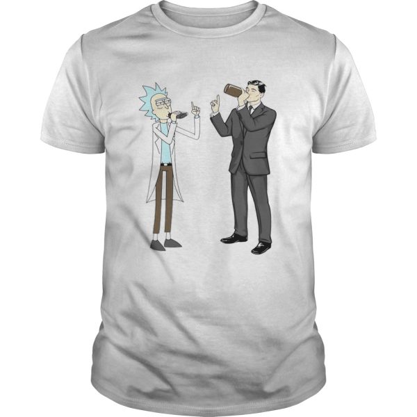 Rick and morty archer drink wine shirt