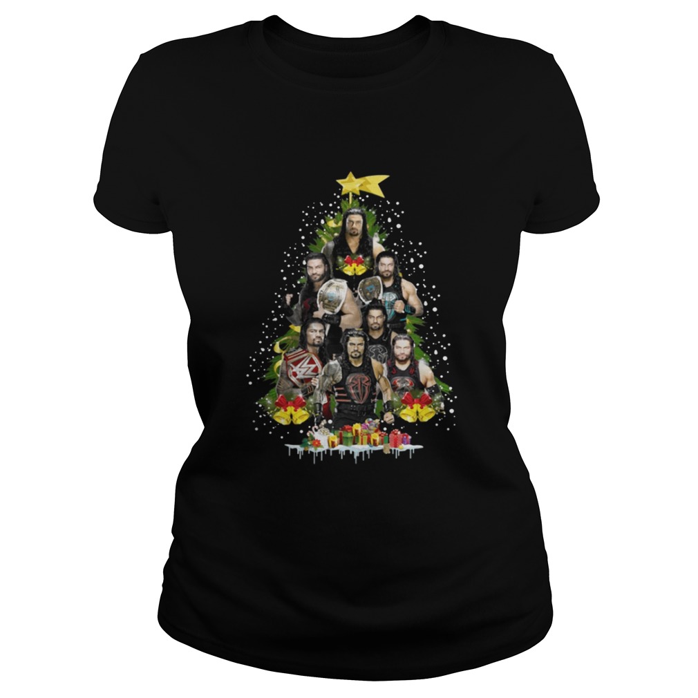 Roman Reigns Christmas tree ugly shirt Roman Reigns Christmas tree ugly shirt