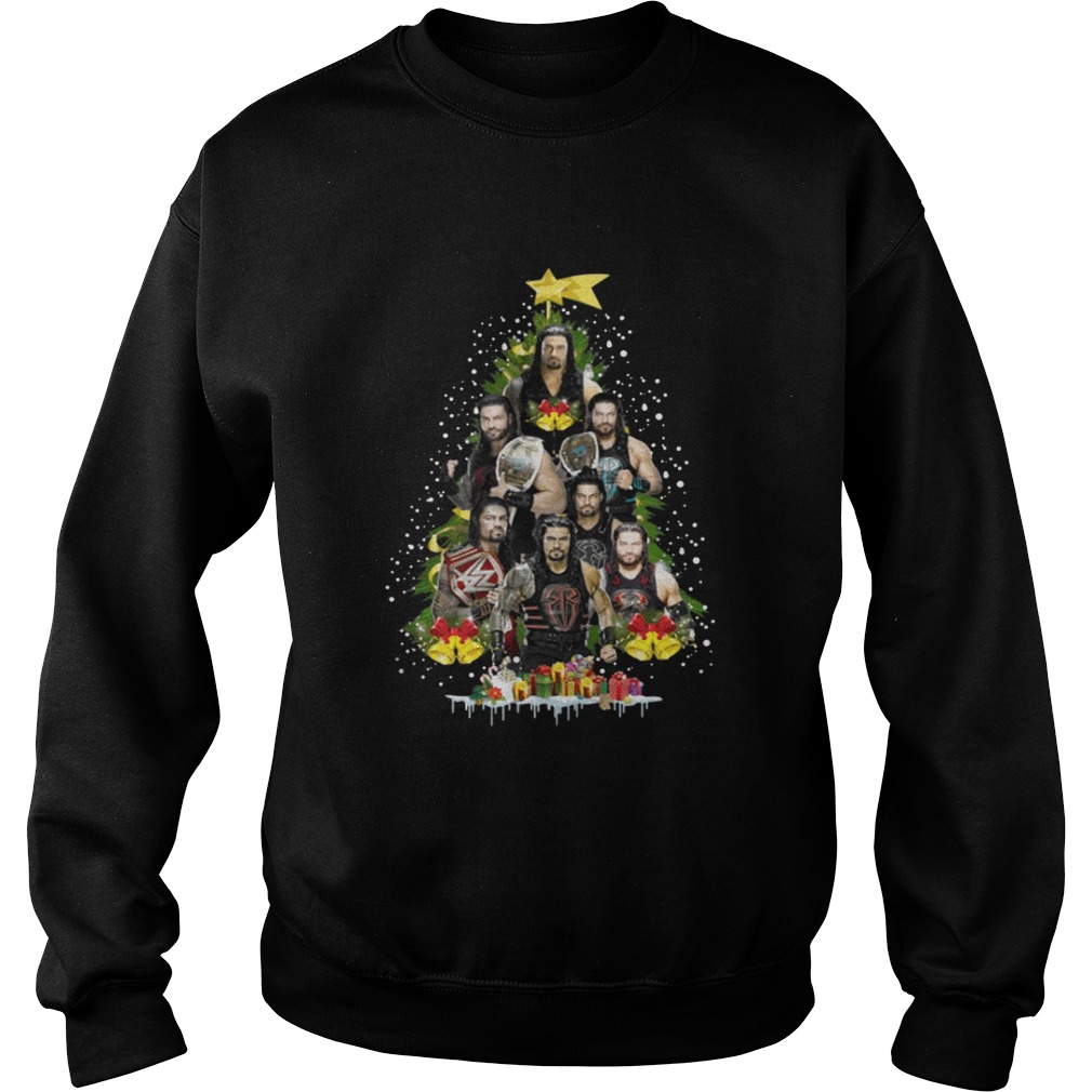 Roman Reigns Christmas tree ugly shirt Roman Reigns Christmas tree ugly shirt