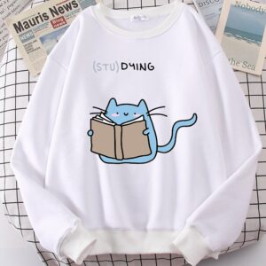 STU-DYING Adorable Cat Sweatshirt