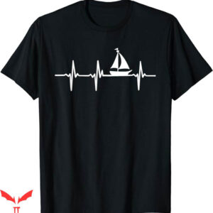 Sail Color T-Shirt Heartbeat Sailing T-Shirt Trending