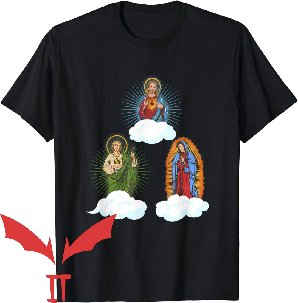 San Judas T-Shirt San Judas Tadeo In Clouds San Judas T-Shirt San Judas Tadeo In Clouds