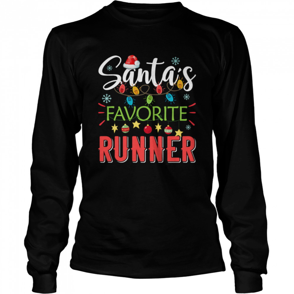 Santa’s Favorite Runner Xmas Light Santa Hat Christmas Gift Santas Favorite Runner shirt Santa’s Favorite Runner Xmas Light Santa Hat Christmas Gift Santas Favorite Runner shirt