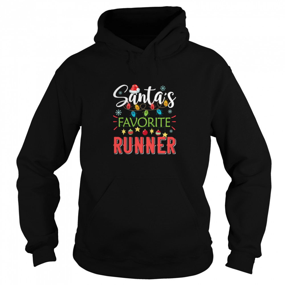 Santa’s Favorite Runner Xmas Light Santa Hat Christmas Gift Santas Favorite Runner shirt Santa’s Favorite Runner Xmas Light Santa Hat Christmas Gift Santas Favorite Runner shirt