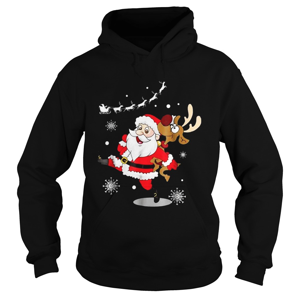 Santa Claus Carrying A Reindeer Shirt Santa Claus Carrying A Reindeer Shirt