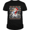 Santa Claus Riding Unicorn Ugly Christmas Shirt