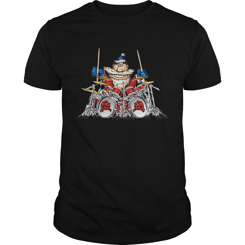Santa Claus playing drummer shirt Santa Claus playing drummer shirt