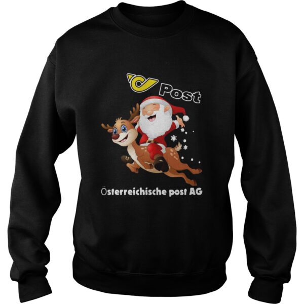 Santa Claus riding Reindeer Post Osterreichische Post AG shirt