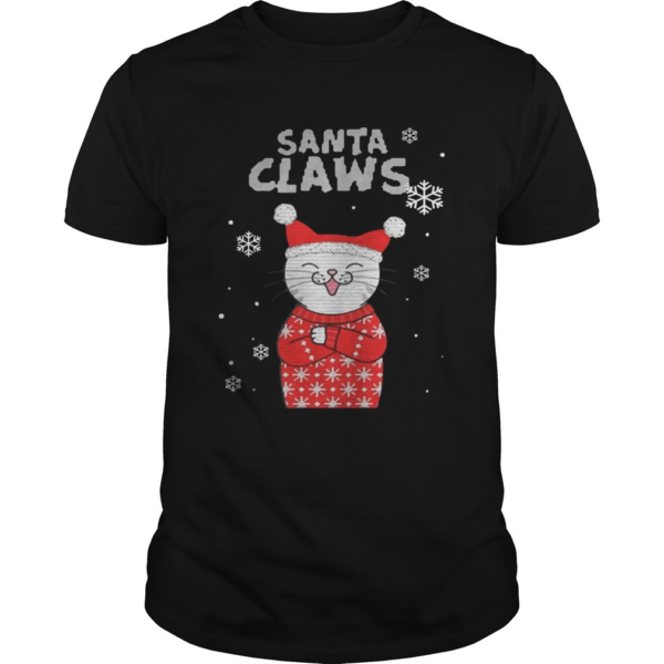 Santa Claws Cute Cat Ugly Christmas 2020 TShirt