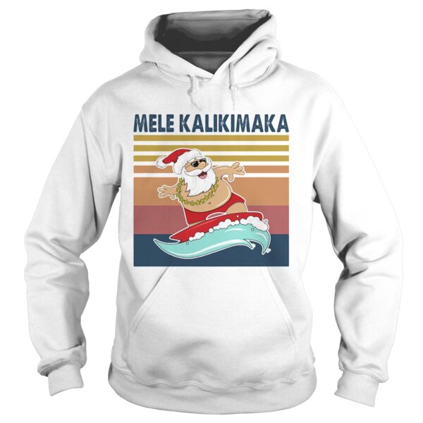 Santa Mele Kalikimaka Surfing Vintage Retro shirt