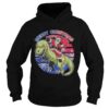Santa Riding Dinosaur Merry Christmas shirt