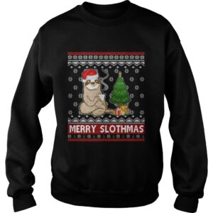 Santa Sloth coffee merry sithmas shirt 3