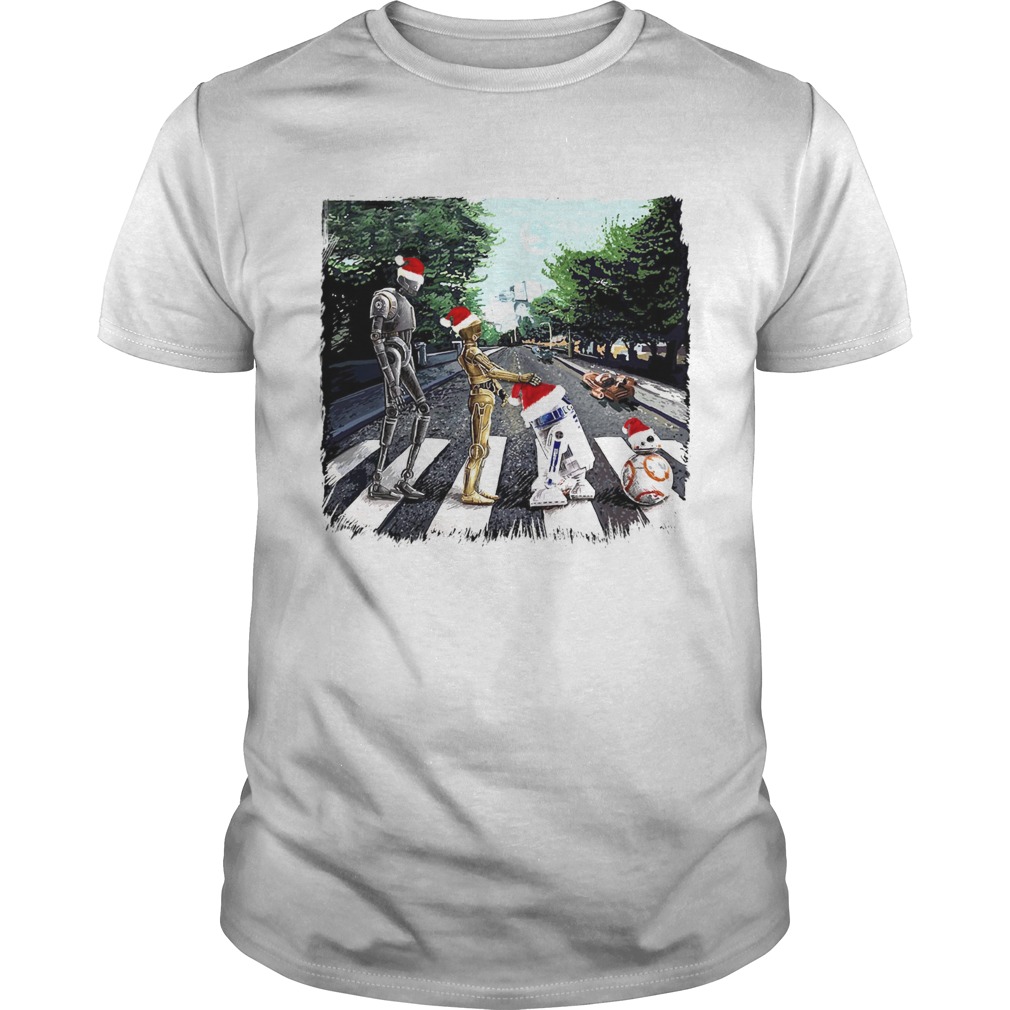 Santa Star Wars Characters Walking Road shirt Santa Star Wars Characters Walking Road shirt