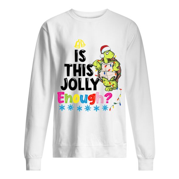 Santa Turtle is this jolly enough christmas shirt