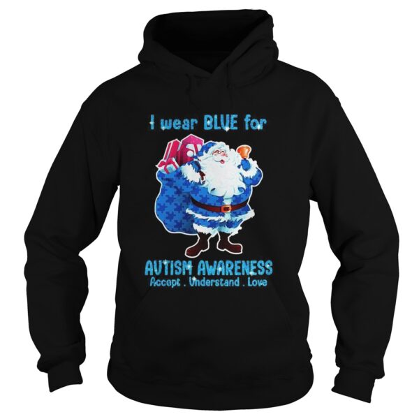 Santa Wear Bive For Autism Awareness Accept Understand Love shirt