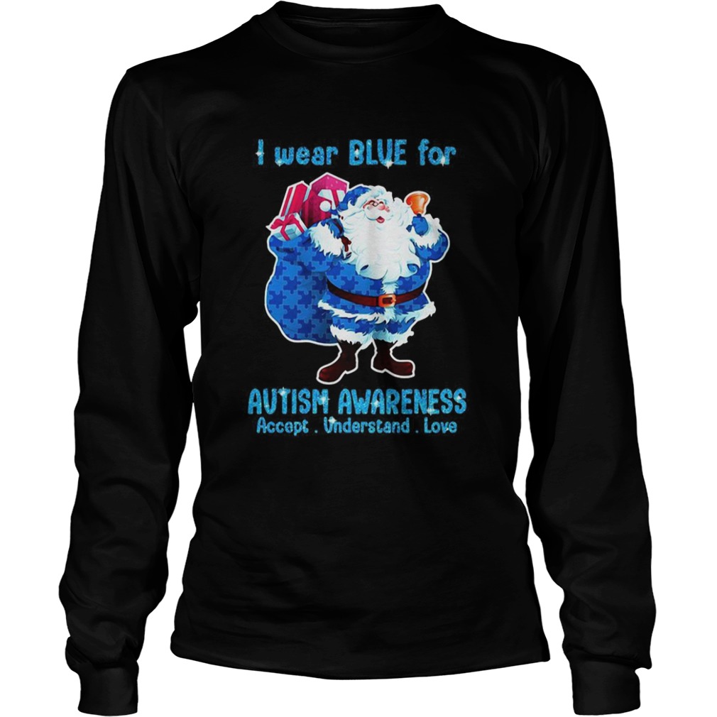 Santa Wear Bive For Autism Awareness Accept Understand Love shirt Santa Wear Bive For Autism Awareness Accept Understand Love shirt