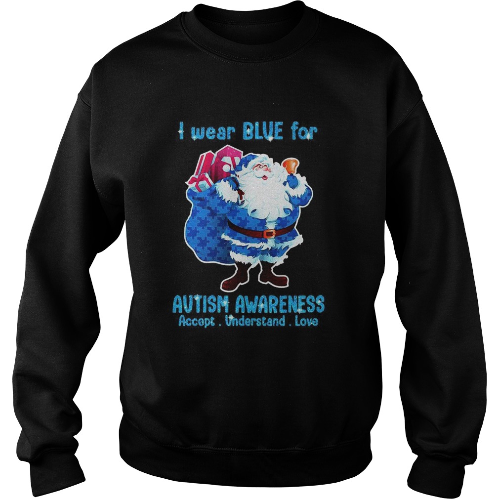 Santa Wear Bive For Autism Awareness Accept Understand Love shirt Santa Wear Bive For Autism Awareness Accept Understand Love shirt