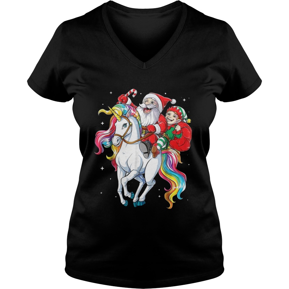 Santa and Elf riding Unicorn christmas sweater Santa and Elf riding Unicorn christmas sweater