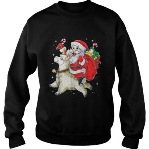 Santa riding Llamacorn christmas sweater