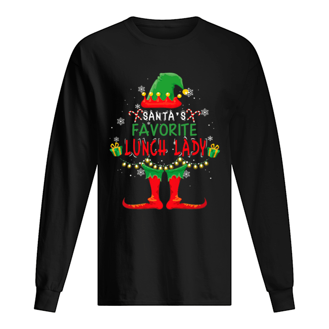 Santa's Favorite Lunch Lady Christmas Holiday Gift T-Shirt Santa's Favorite Lunch Lady Christmas Holiday Gift T-Shirt