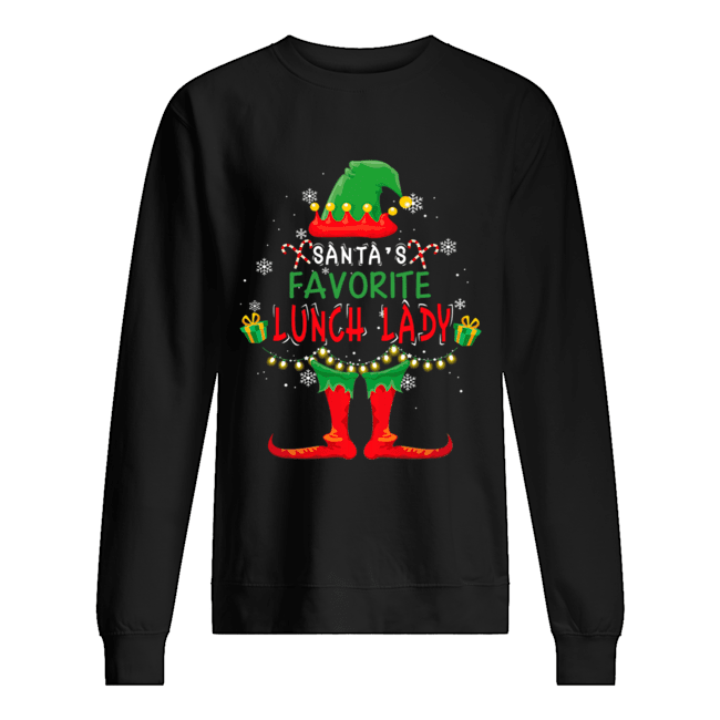 Santa's Favorite Lunch Lady Christmas Holiday Gift T-Shirt Santa's Favorite Lunch Lady Christmas Holiday Gift T-Shirt