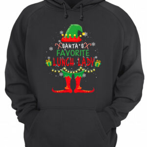 Santas Favorite Lunch Lady Christmas Holiday Gift T Shirt 3