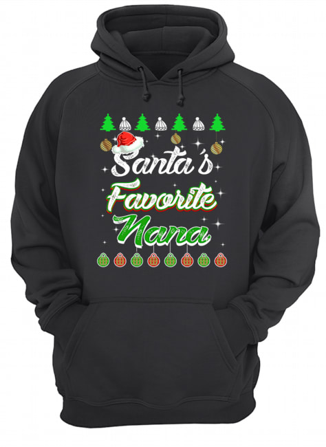 Santa's Favorite Nana Awesome Christmas T-Shirt Santa's Favorite Nana Awesome Christmas T-Shirt